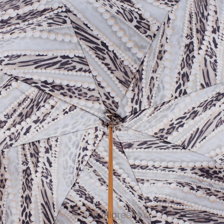 ομπρέλα | PASOTTI 189 5a003-31 u5 - ομπρέλα με τύπωμα πέρλες ανοιχτό χρυσό διπλό ύφασμα 2N6B8433 για άνδρες και γυναίκες